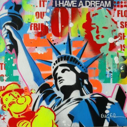 Painting I HAVE A DREAM by Euger Philippe | Painting Pop art Mixed Pop icons