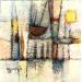 Gemälde AL21  MARINE BLEUE von Burgi Roger | Gemälde Abstrakt Marine Acryl
