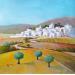 Painting AO57  VILLAGES BLANCS D'ANDALOUSIE II by Burgi Roger | Painting Figurative Landscapes Urban Acrylic
