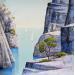 Painting AN150  CALANQUE AUX GRANDS PINS by Burgi Roger | Painting Figurative Landscapes Marine Acrylic