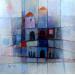 Painting AO27  AU CREPUSCULE by Burgi Roger | Painting Figurative Urban Life style Acrylic