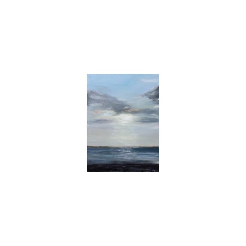 Peinture Entre les nuages par Fièvre Véronique | Tableau Figuratif Marine Huile