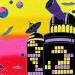 Painting Station spatiale by Elly | Painting Urban Architecture Acrylic Posca