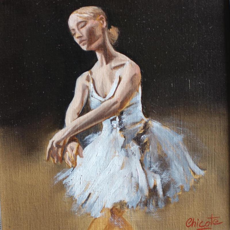 Painting Douce by Chicote Celine | Painting Figurative Portrait Oil