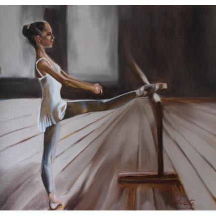 Painting Jeune danseuse by Chicote Celine | Painting Figurative Oil Portrait