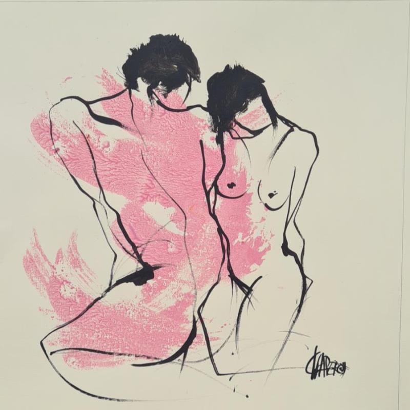 Painting Amour de ma vie  by Chaperon Martine | Painting Figurative Nude Acrylic