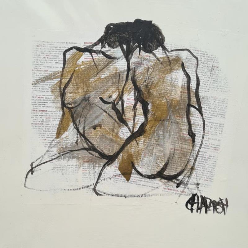 Painting Malgré tout 4 by Chaperon Martine | Painting Figurative Acrylic Nude