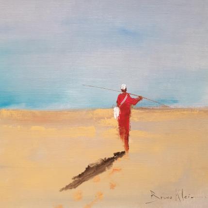 Painting Vers l'horizon by Klein Bruno | Painting Figurative Oil Marine