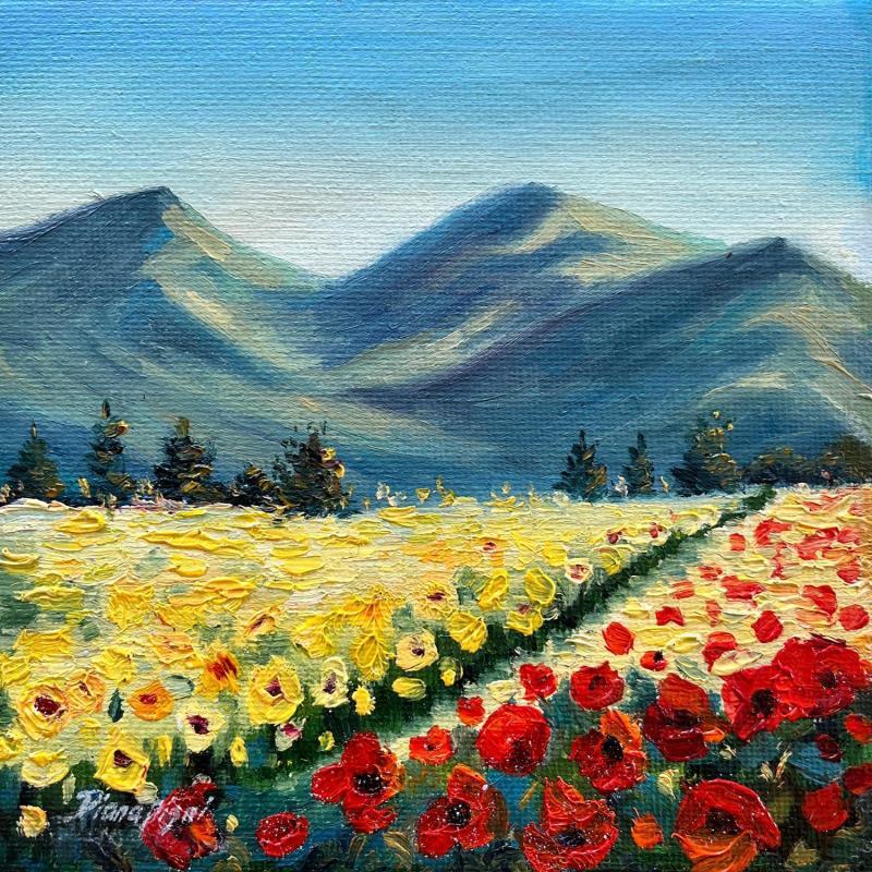 Painting Tuscany Summer Landscape by Pigni Diana | Painting Impressionism Landscapes Oil
