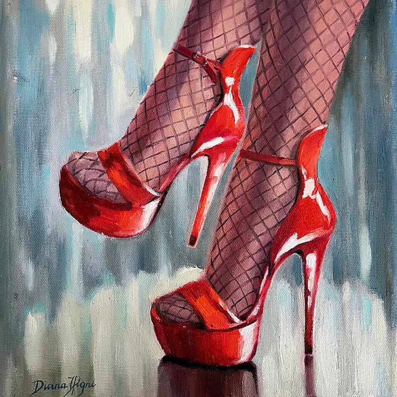 Painting Fashion Shoes by Pigni Diana | Painting Figurative Oil Life style