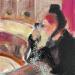 Painting Female Gaze d'après Mary Cassatt by Coline Rohart  | Painting Figurative Portrait Life style
