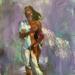 Peinture Butterscotch Venus d'après Sheila Janet  par Coline Rohart  | Tableau Figuratif Portraits Nu
