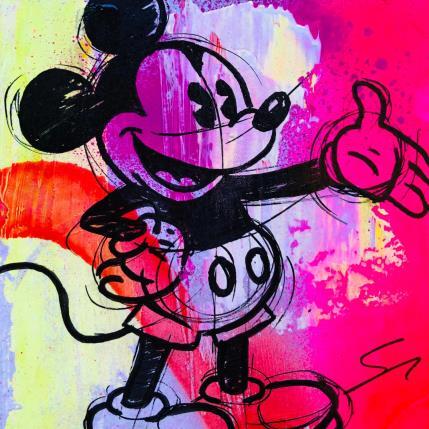 Peinture MICKEY SKETCH par Mestres Sergi | Tableau Pop-art Graffiti Icones Pop