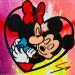 Painting I LOVE U by Mestres Sergi | Painting Pop-art Pop icons Graffiti Cardboard