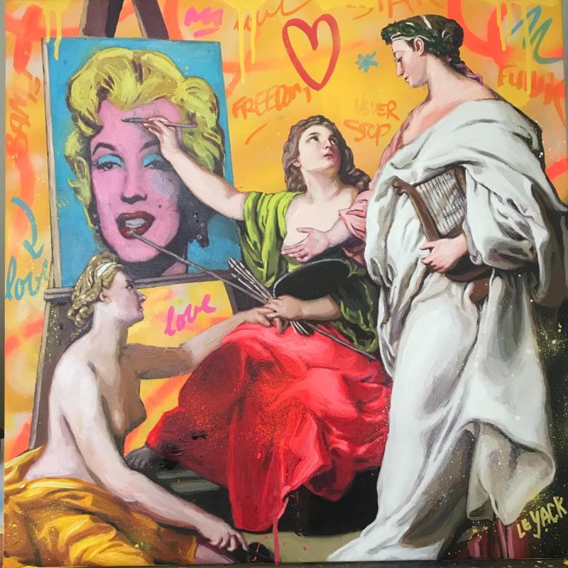 Painting Love Maryline by Le Yack | Painting Pop-art Pop icons