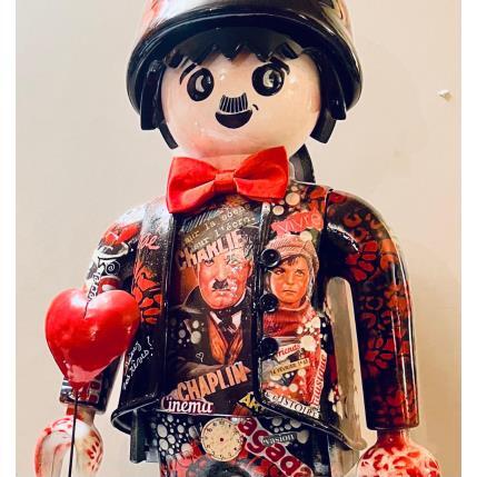Sculpture Playmobil XXL Charlie Chaplin Pop Art The KID  par Art'Mony | Sculpture Pop Art Objets détournés icones Pop