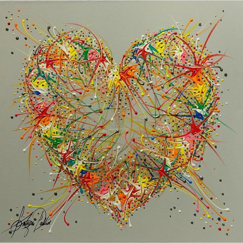 Peinture Ton Cœur, ma Vie par Fonteyne David | Tableau Figuratif Acrylique minimaliste