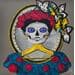 Painting Le miroir de Frida by Geiry | Painting Figurative Portrait Acrylic