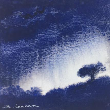 Peinture Contre jour orageux par Langeron Stéphane | Tableau Figuratif Aquarelle Paysages