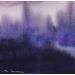 Peinture Brume violette par Langeron Stéphane | Tableau Matiérisme Aquarelle