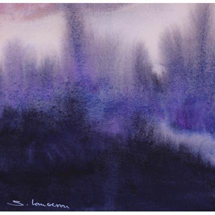 Gemälde Brume violette von Langeron Stéphane | Gemälde Materialismus Aquarell Pop-Ikonen