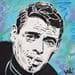 Peinture Jacques Brel par Lenud Valérian  | Tableau Street Art Scènes de vie Graffiti