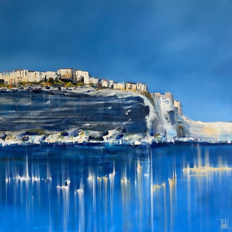 Painting Bonifacio by Guillet Jerome | Painting Figurative Acrylic, Oil Marine
