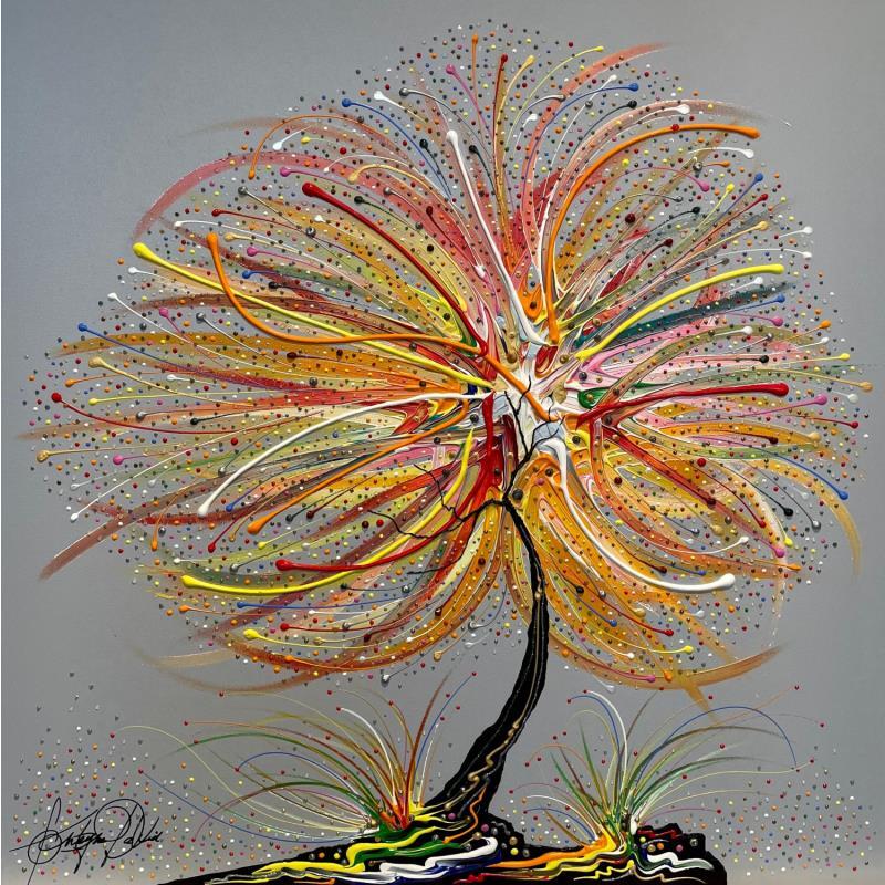 Painting Un arbre à Tours  by Fonteyne David | Painting Figurative Acrylic