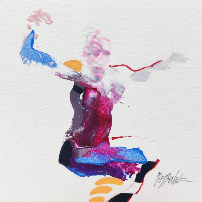 Painting La Hola by Cressanne | Painting Figurative Acrylic Nude
