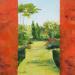 Painting Villa Marguerite by Bessé Laurelle | Painting Figurative Landscapes Life style Oil