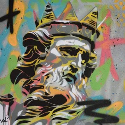 Painting Zeus by Valérian Lenud | Painting Street art Graffiti Life style