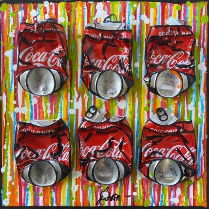 Painting Dripping Coke by Costa Sophie | Painting Pop art Mixed