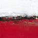Peinture Imperio rojo y dorado par Levin Betina | Tableau Abstrait Mixte minimaliste