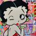 Painting LOVE IS ALL by Euger Philippe | Painting Pop-art Pop icons Graffiti Acrylic Gluing