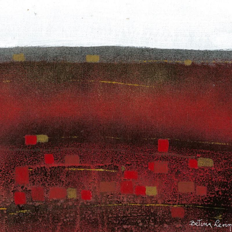 Peinture Rocas de rubi par Levin Betina | Tableau Abstrait Mixte minimaliste