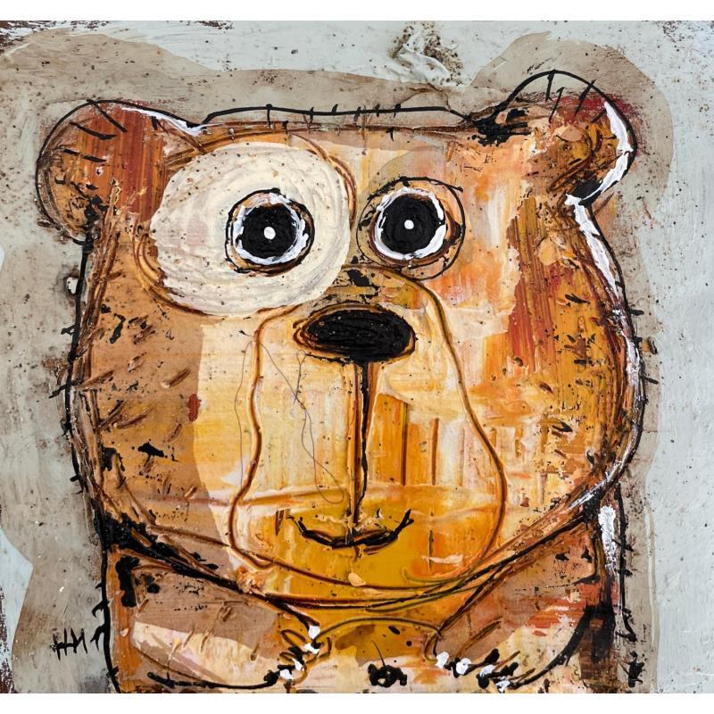 Painting Teddy Bear! by Maury Hervé | Painting Raw art Animals