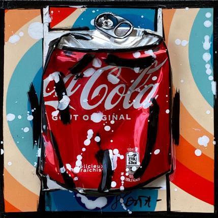 Painting Vintage Coke by Costa Sophie | Painting Pop art Mixed