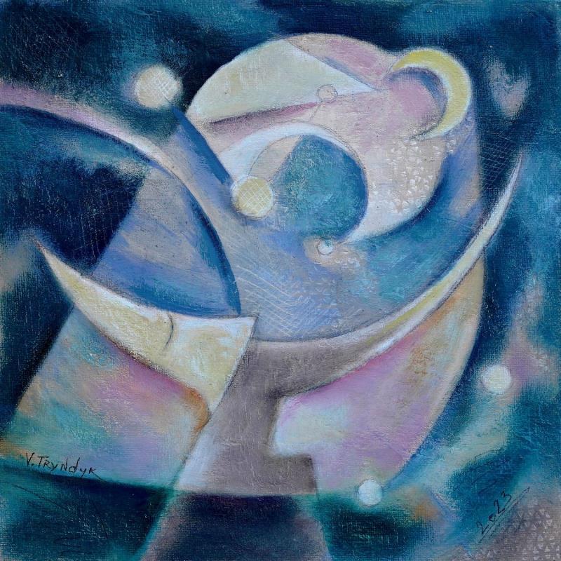 Gemälde Phenomen in the sky von Tryndyk Vasily | Gemälde Figurativ Minimalistisch Öl