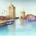 Painting AP42  LA ROCHELLE by Burgi Roger | Painting Figurative Landscapes Marine Life style Acrylic