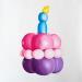 Peinture Inflated Bithday Cake l par Bisoux Morgan | Tableau Figuratif Natures mortes Huile