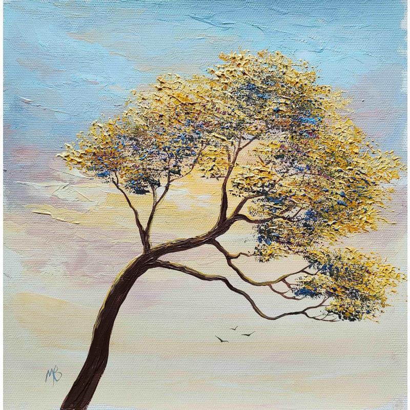 Gemälde L'esprit nature  von Blandin Magali | Gemälde Figurativ Landschaften Öl