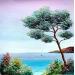 Painting Vers les calanques by Blandin Magali | Painting Figurative Landscapes Oil