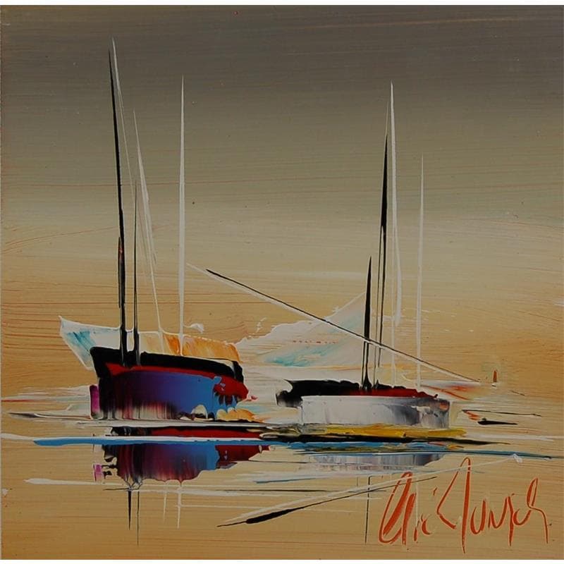 Painting Un beau voyage II by Munsch Eric | Painting Figurative Oil Marine