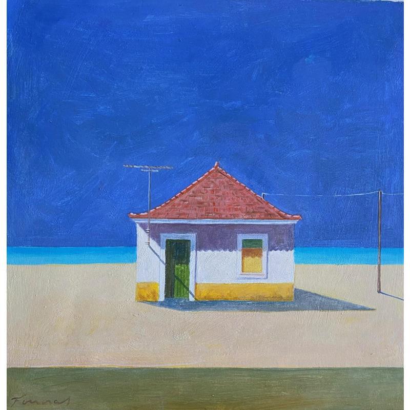 Gemälde Ma maison sous le soleil von Foucras François | Gemälde Figurativ Landschaften Acryl