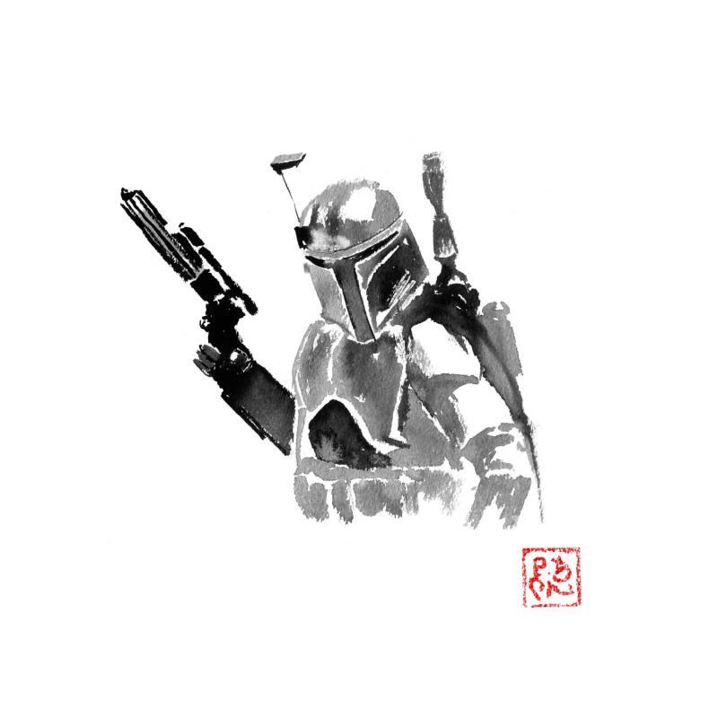 Painting Boba Fett by Péchane | Painting Figurative Ink