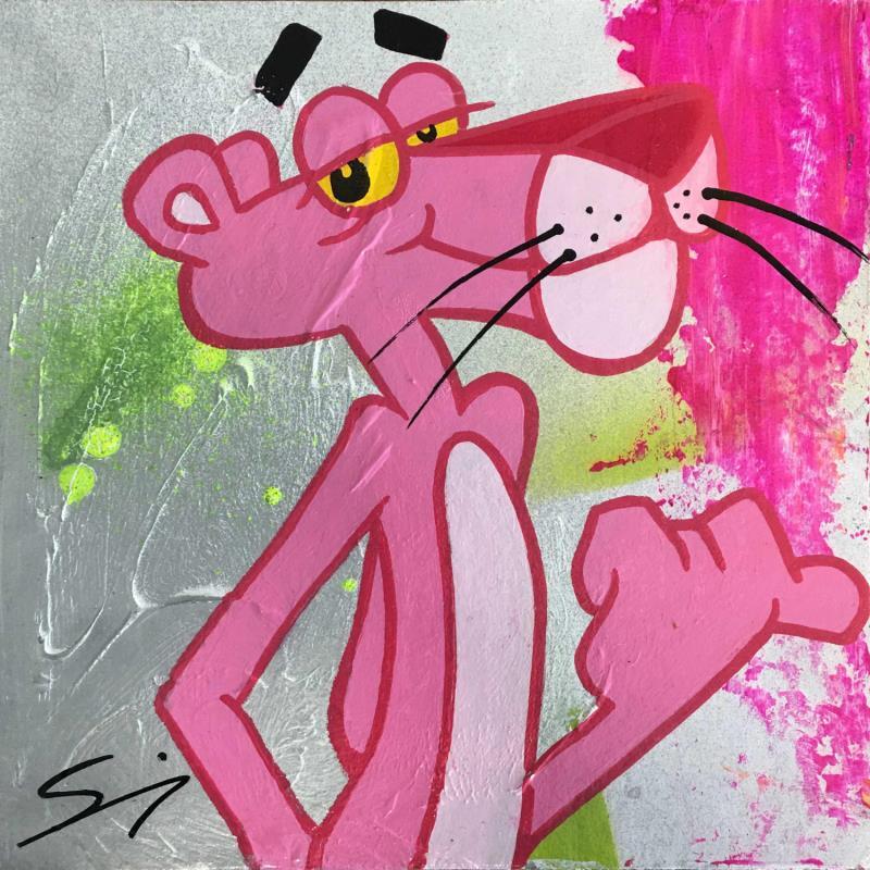 Painting NEXT STOP by Mestres Sergi | Painting Pop-art Pop icons Graffiti Cardboard