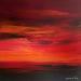 Painting Ablaze (iv) by Talts Jaanika | Painting Abstract Landscapes Acrylic