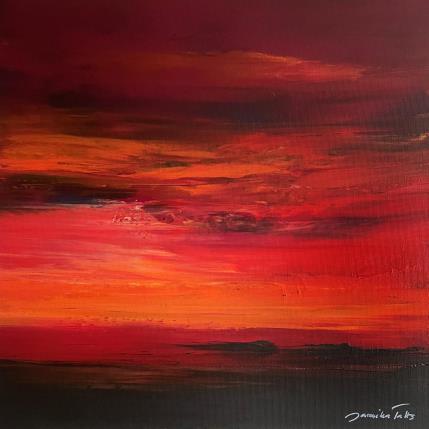 Painting Ablaze (iv) by Talts Jaanika | Painting Abstract Acrylic Landscapes