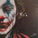Peinture The Joker par Mestres Sergi | Tableau Pop-art Icones Pop Graffiti