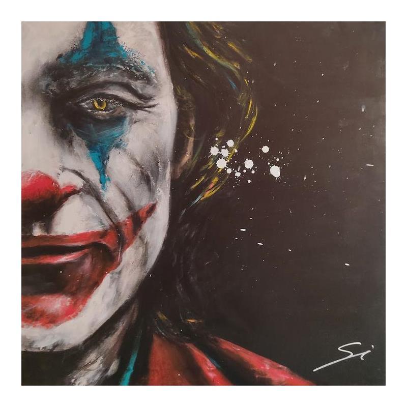 Peinture The Joker par Mestres Sergi | Tableau Pop-art Graffiti Icones Pop